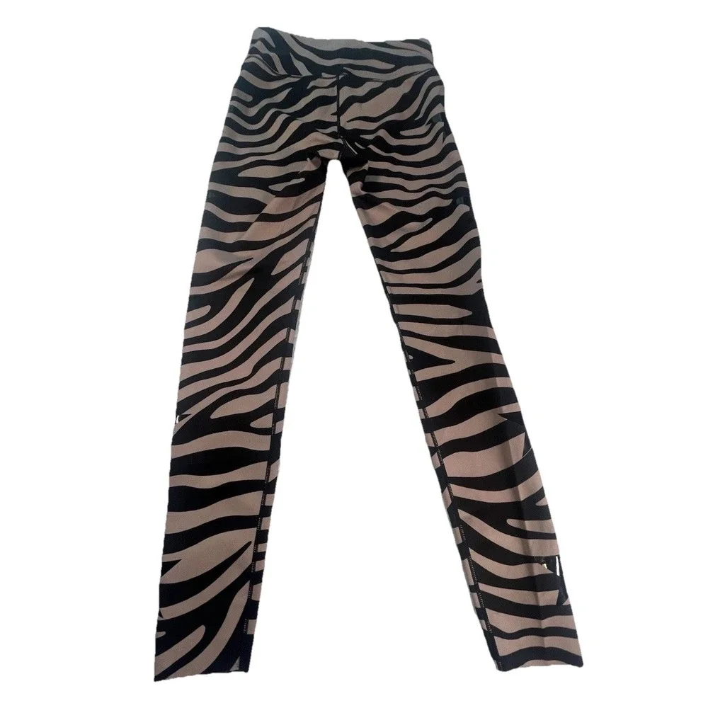 Noli Leggings Womens Small Striped‎ Stars Patriotic Yoga Pants Made In USA